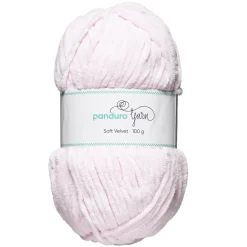 Panduro Yarn Garn Soft Velvet 100g rosa | Akrylgarn