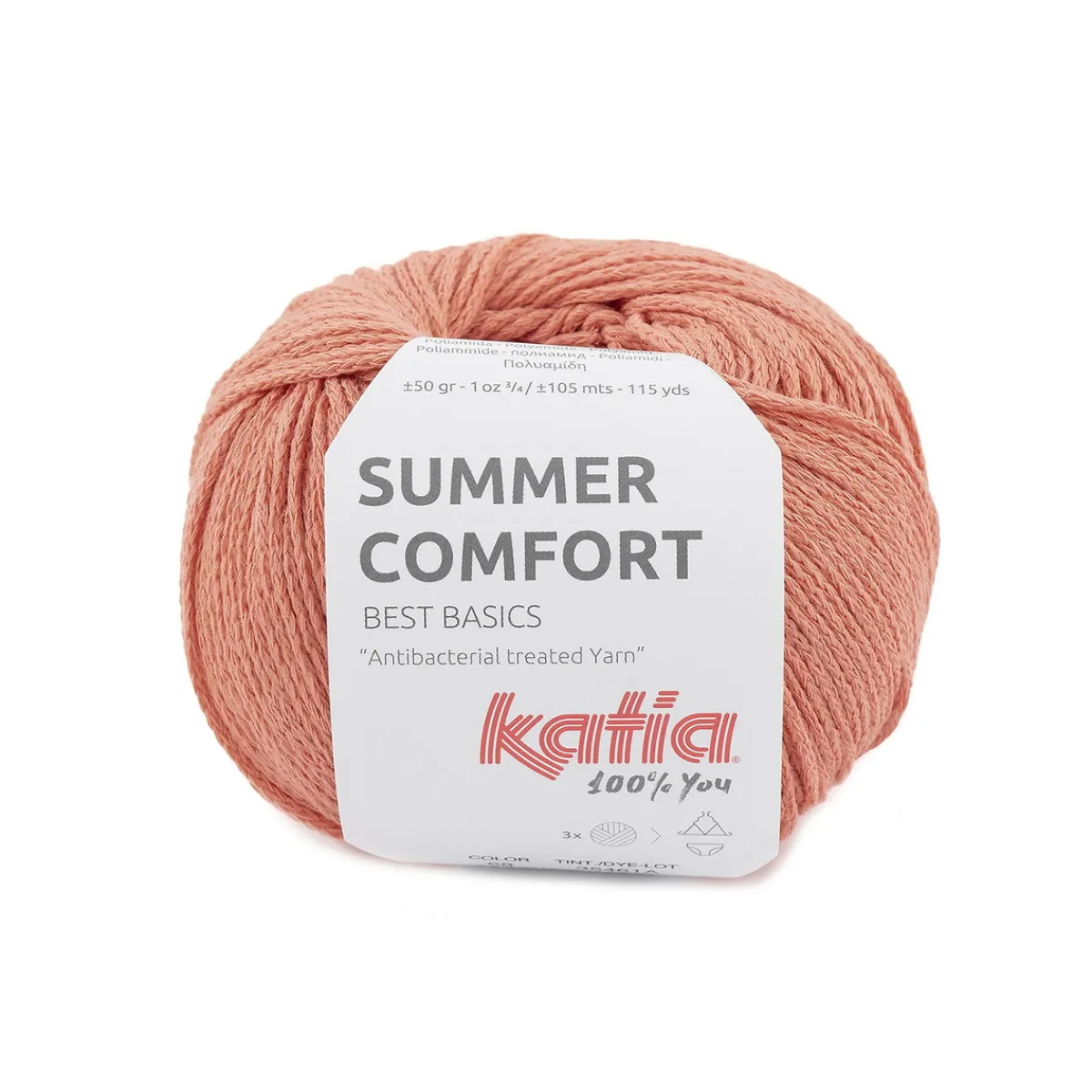 Katia Garn Summer Comfort 50g korall | Blandgarner