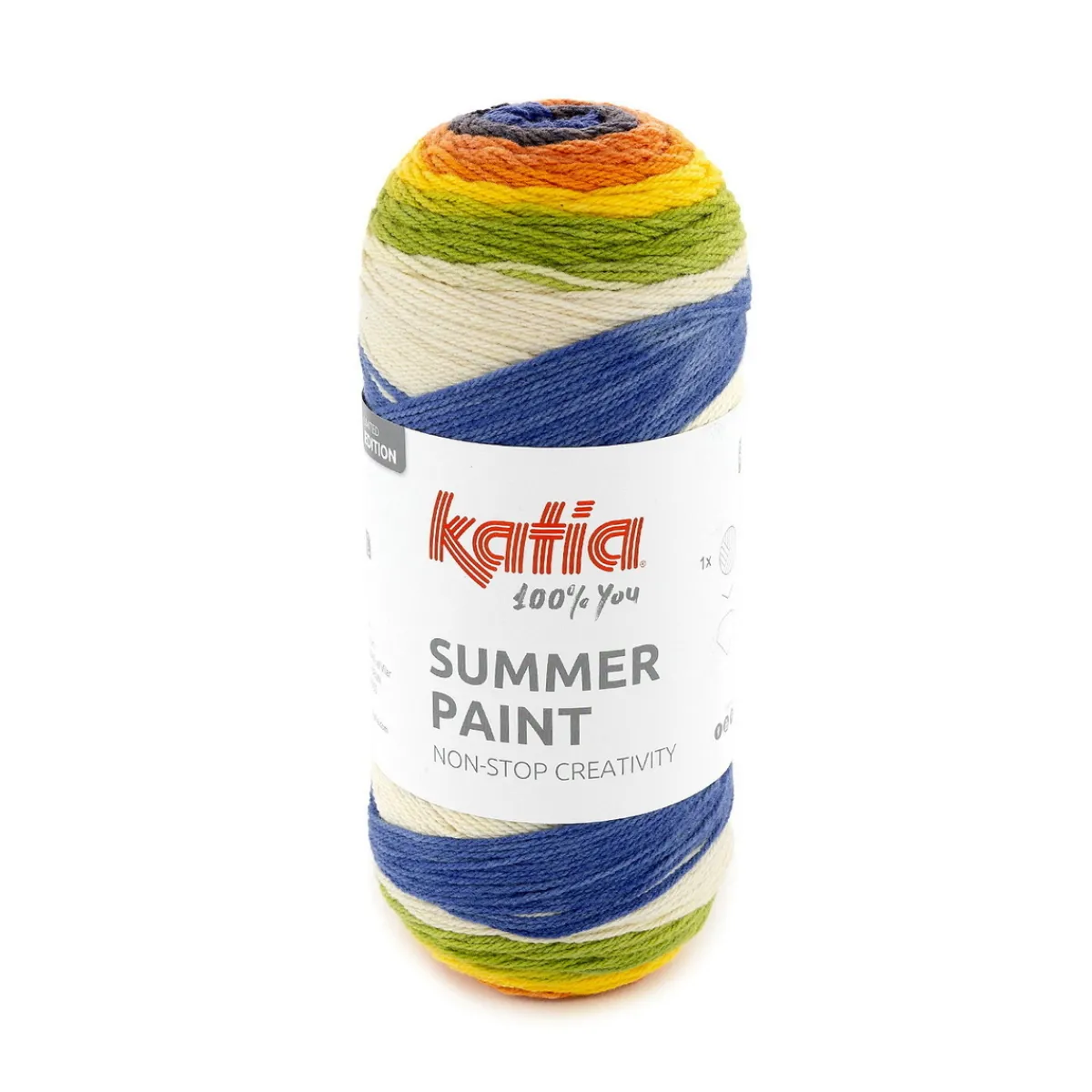 Katia Garn Summer Paint 150g brända toner (504 på bilden)