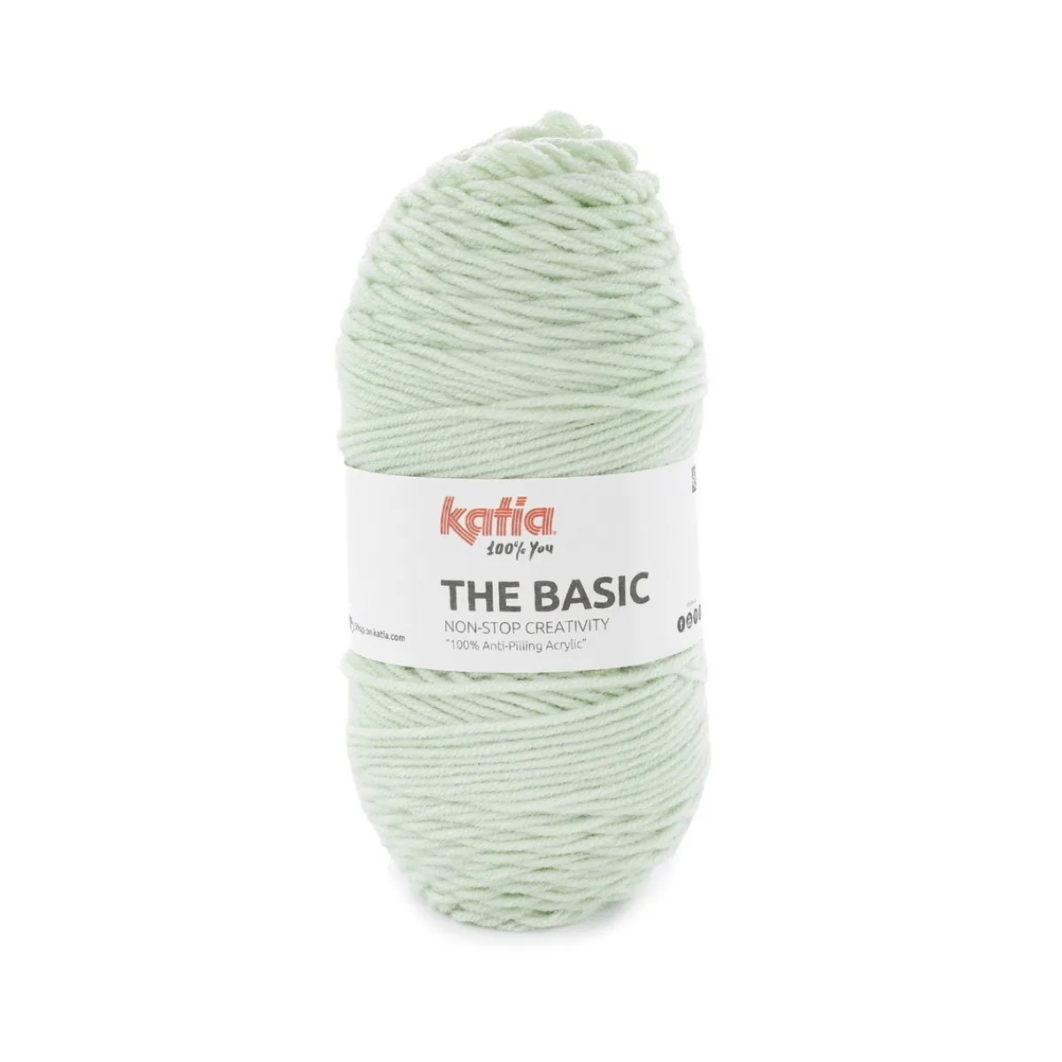 Katia Garn The Basic 50g ljusgrön | Akrylgarn