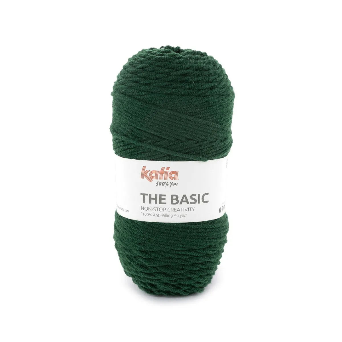 Katia Garn The Basic 50g mörkgrön | Akrylgarn