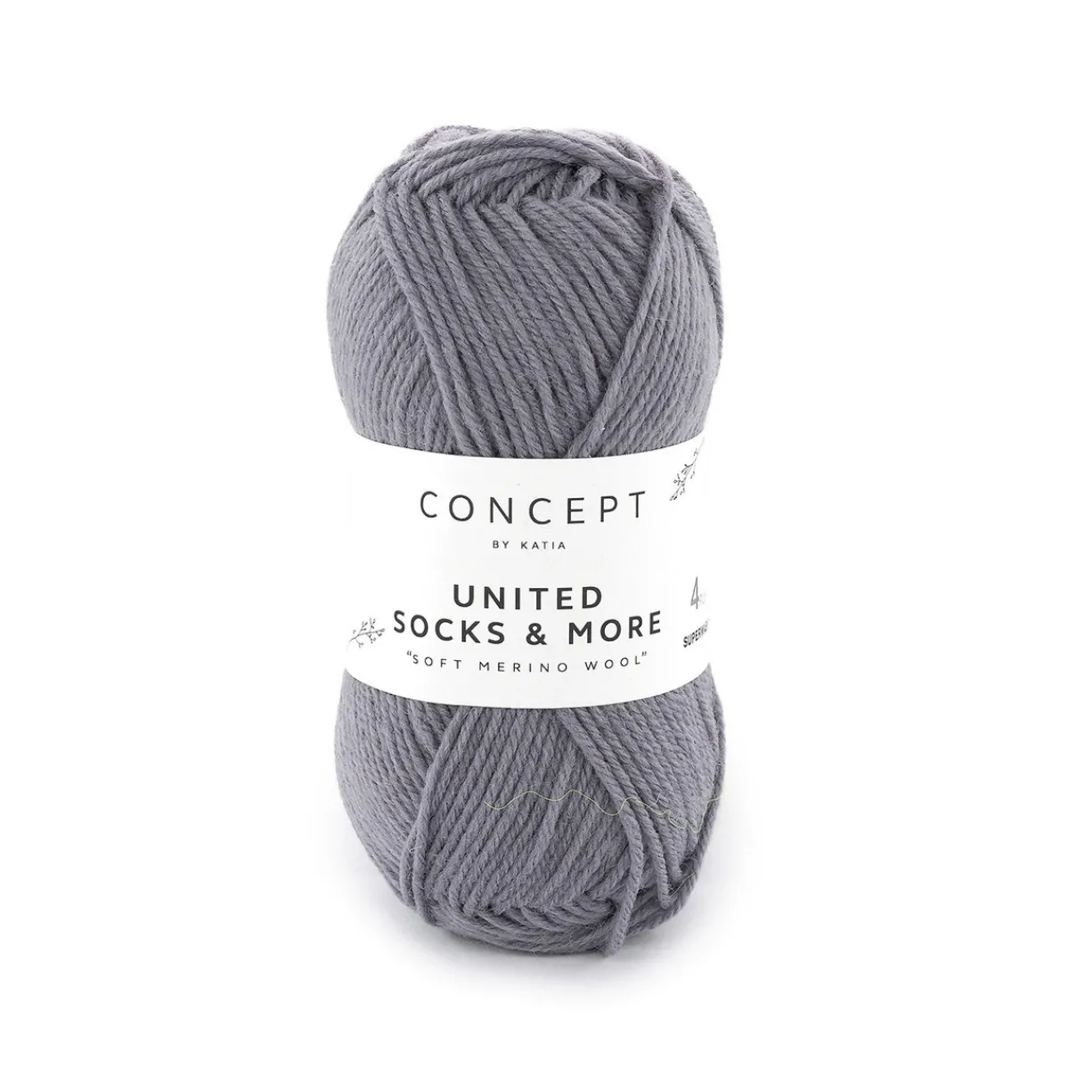 Katia Garn United Socks 25g mellangrå