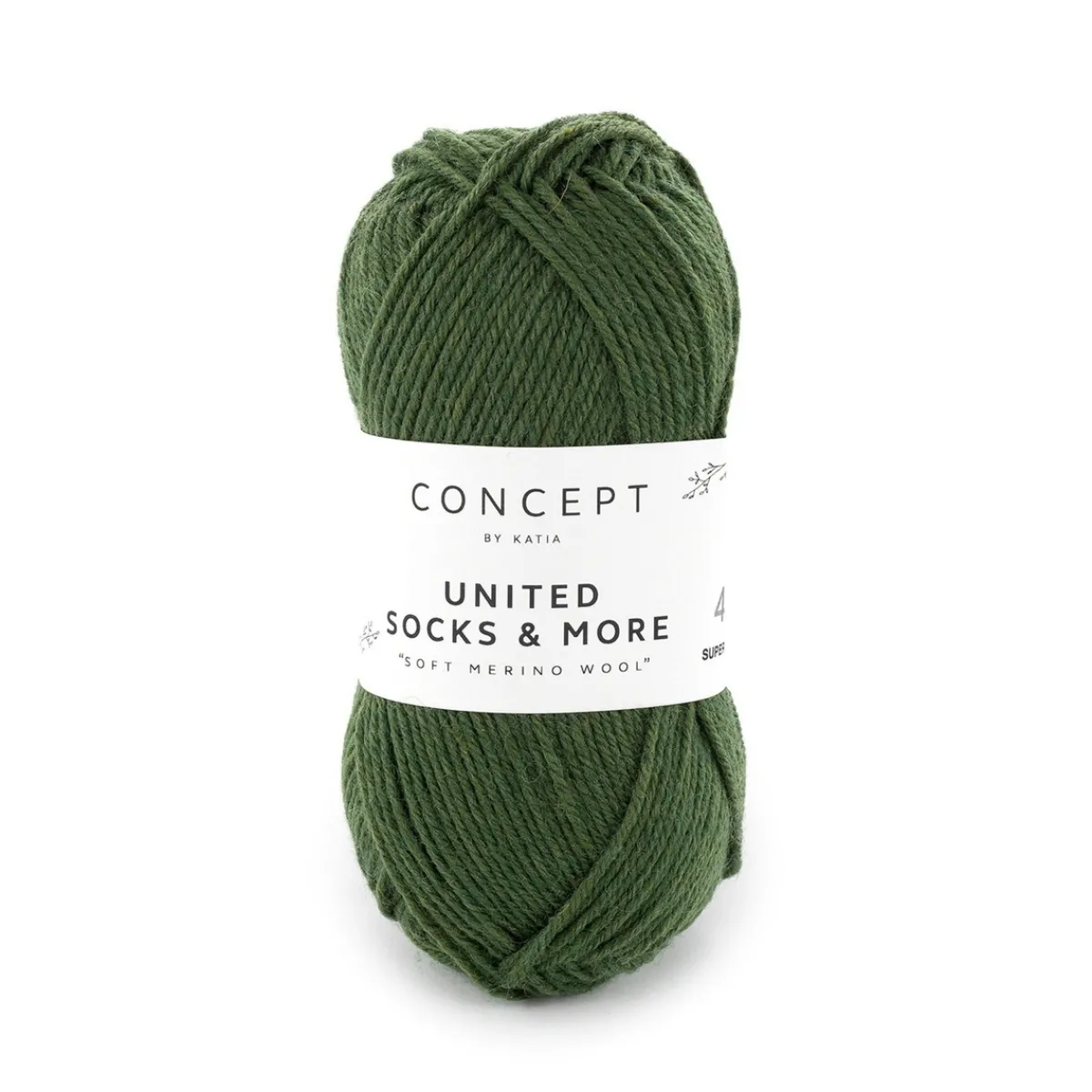 Katia Garn United Socks 25g mörkgrön | Ullgarn