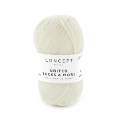 Katia Garn United Socks 25g offwhite | Ullgarn