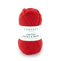 Katia Garn United Socks 25g röd