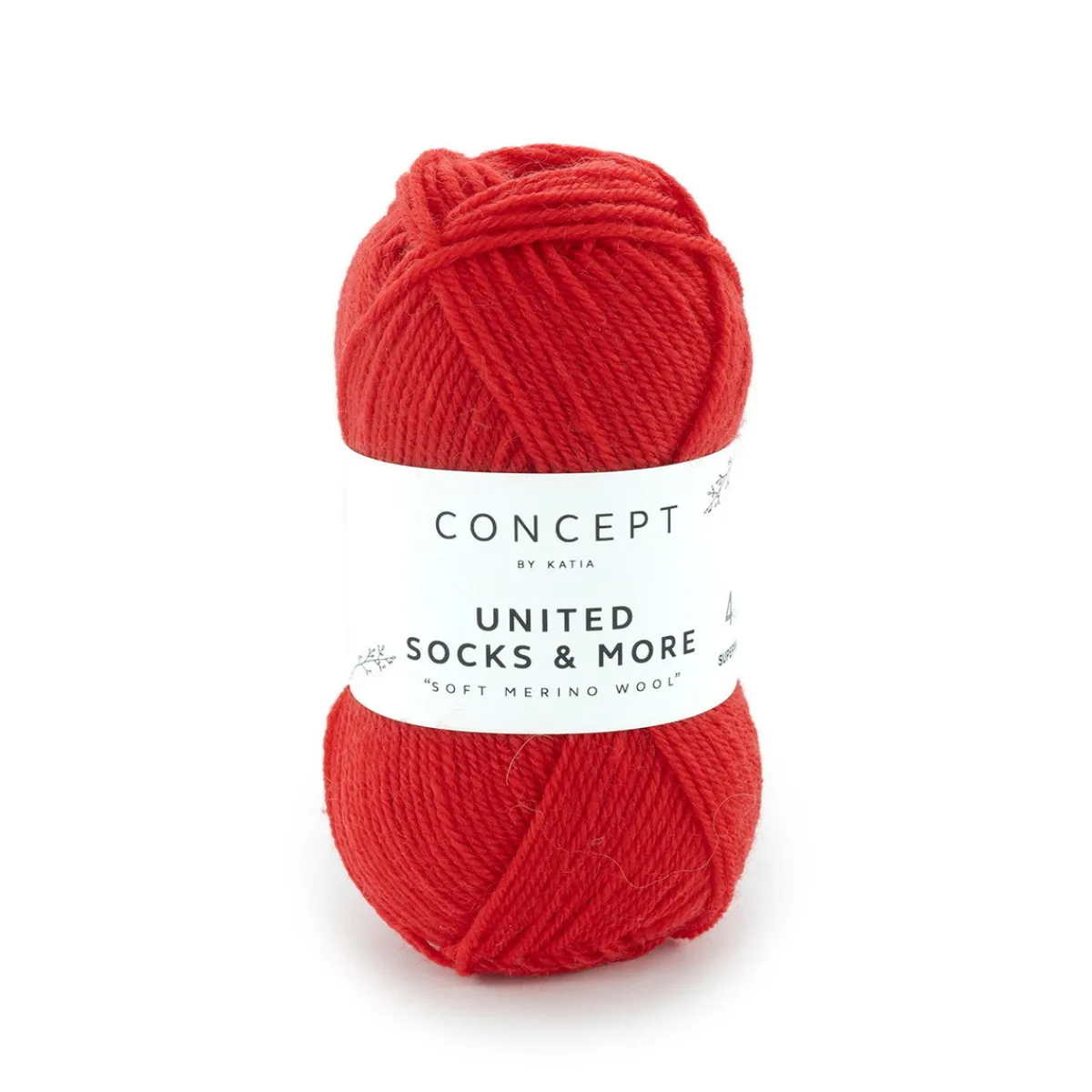 Katia Garn United Socks 25g röd