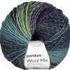 Panduro Yarn Garn Wool Mix 100g blå grön | Ullgarn