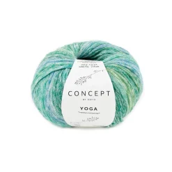 Katia Garn Yoga 50g grön-blå | Blandgarner