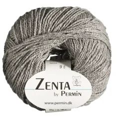 Yarn By Permin Garn Zenta 50g ljusgrå | Ullgarn