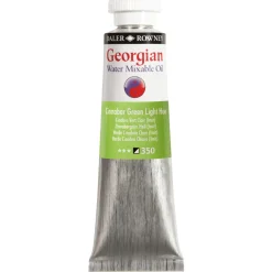 Georgian Water Mixable Oil Colour, vattenlöslig oljefärg 37 ml Cinnabar Green Light Hue 350 | Oljefärger
