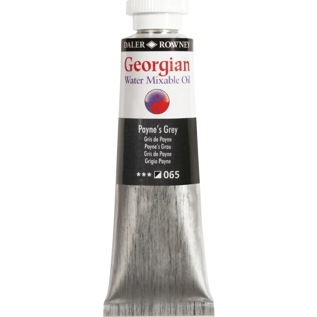 Georgian Water Mixable Oil Colour, vattenlöslig oljefärg 37 ml Zinc White 001