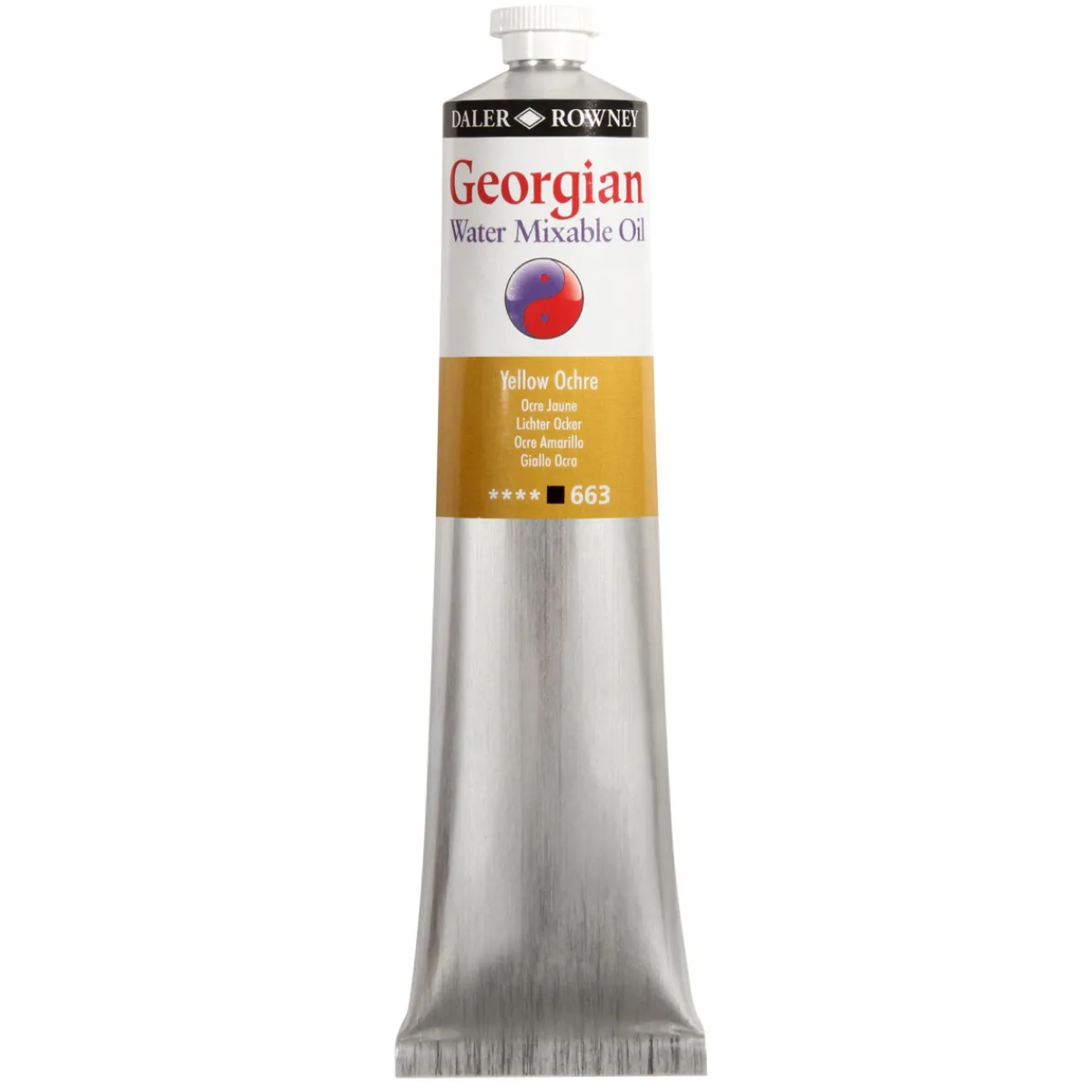 Georgian Water Mixable Oil Colour, vattenlöslig oljefärg 200 ml Raw Sienna 667