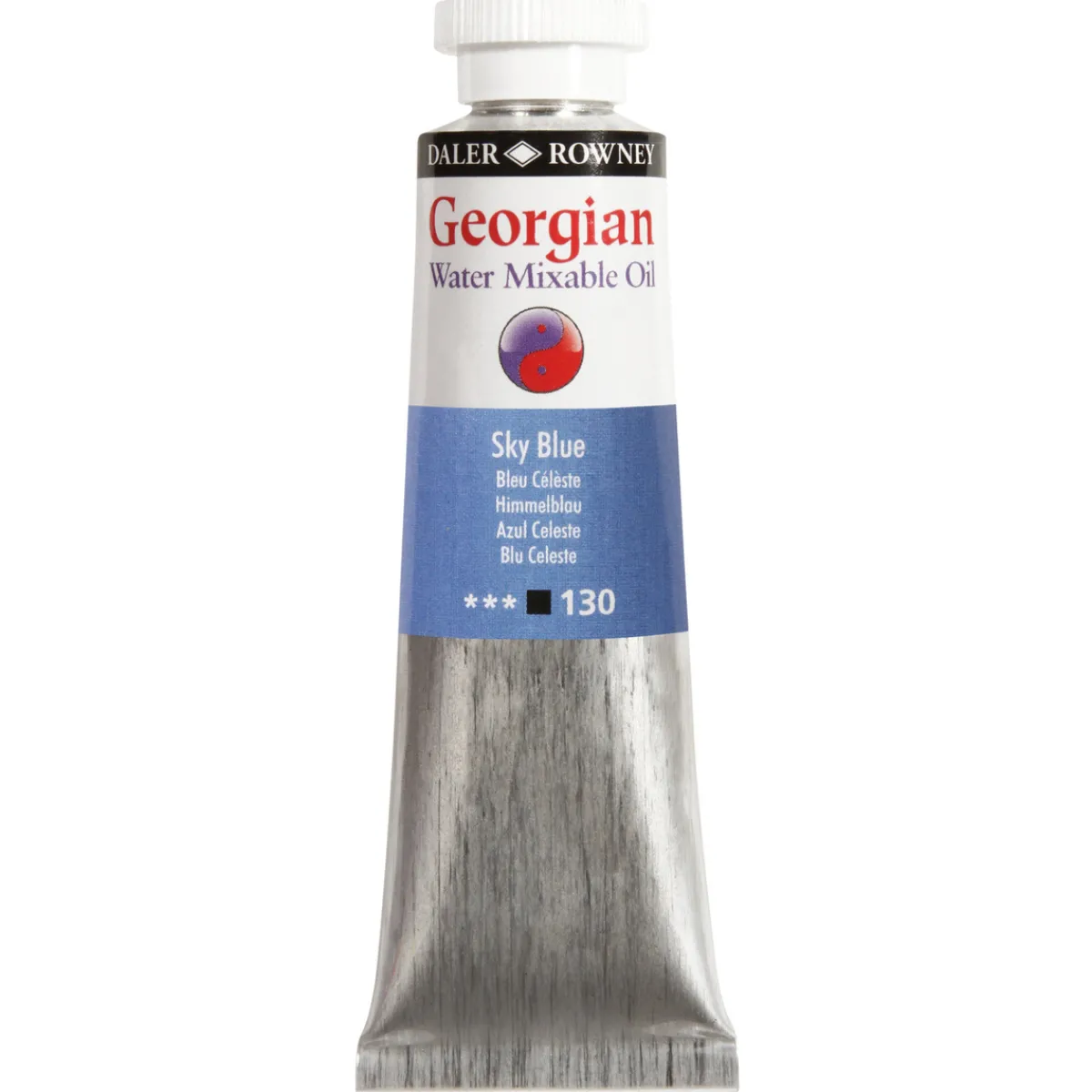 Georgian Water Mixable Oil Colour, vattenlöslig oljefärg 37 ml Sky Blue 130 | Oljefärger