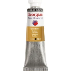 Georgian Water Mixable Oil Colour, vattenlöslig oljefärg 37 ml Yellow Ochre 663 | Oljefärger