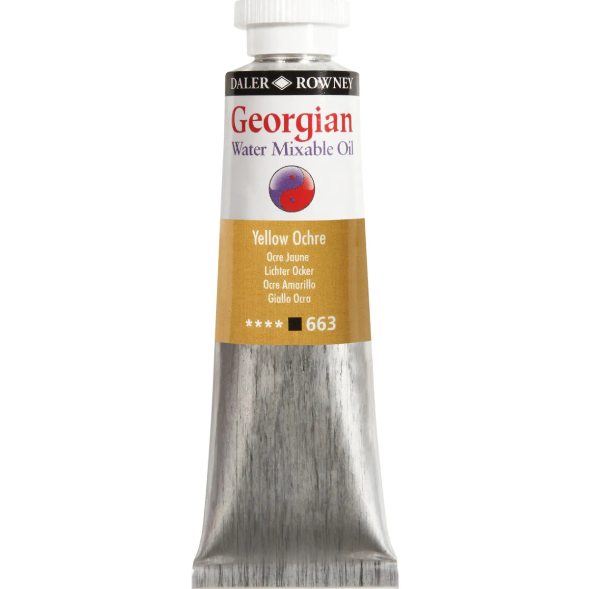 Georgian Water Mixable Oil Colour, vattenlöslig oljefärg 37 ml Yellow Ochre 663 | Oljefärger
