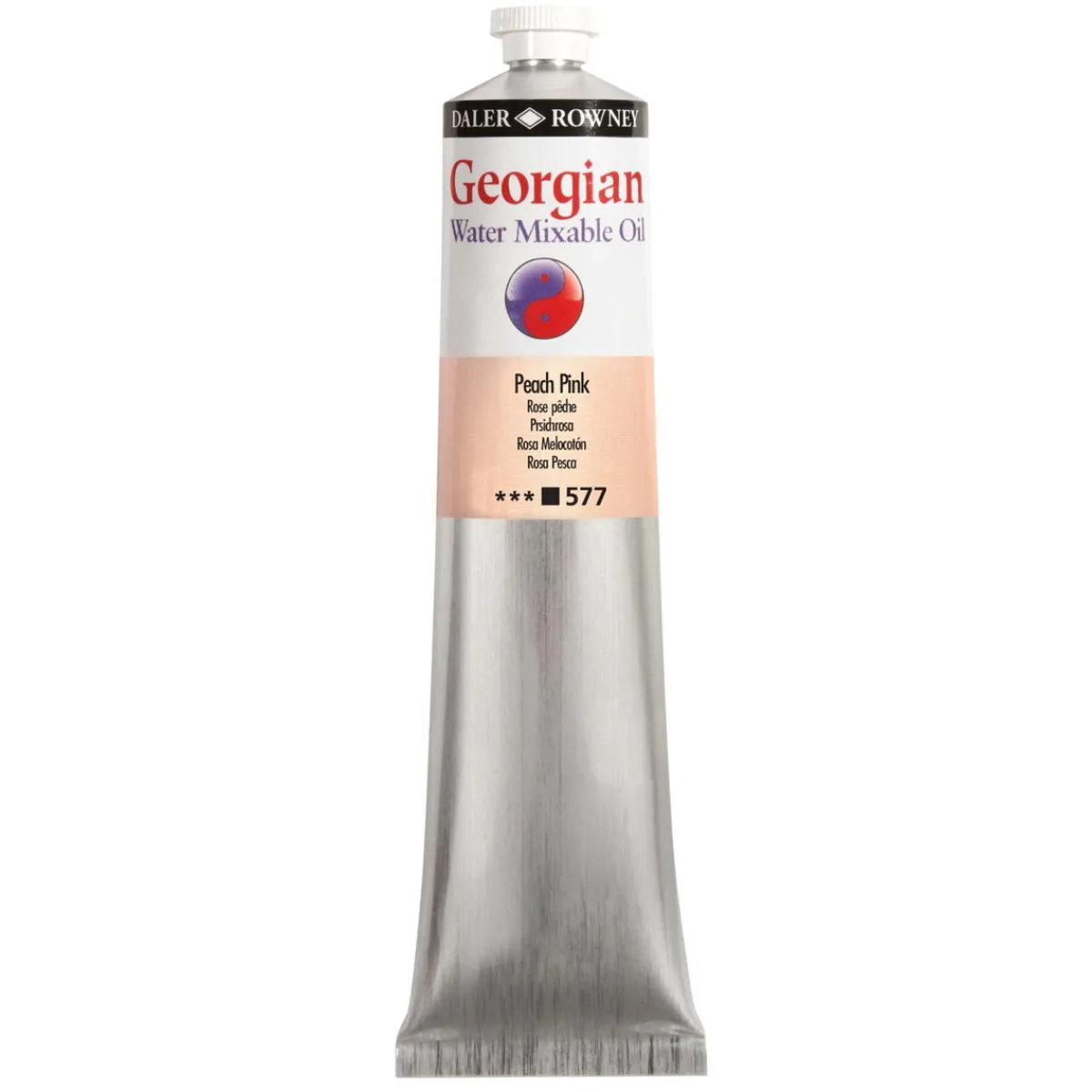 Georgian Water Mixable Oil Colour, vattenlöslig oljefärg 37 ml Peach Pink 577 | Oljefärger