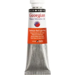 Georgian Water Mixable Oil Colour, vattenlöslig oljefärg 37 ml Cadmium Red Light Hue 505 | Oljefärger