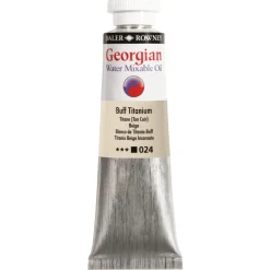 Georgian Water Mixable Oil Colour, vattenlöslig oljefärg 37 ml Buff Titanium 024