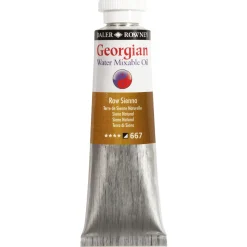 Georgian Water Mixable Oil Colour, vattenlöslig oljefärg 37 ml Raw Sienna 667
