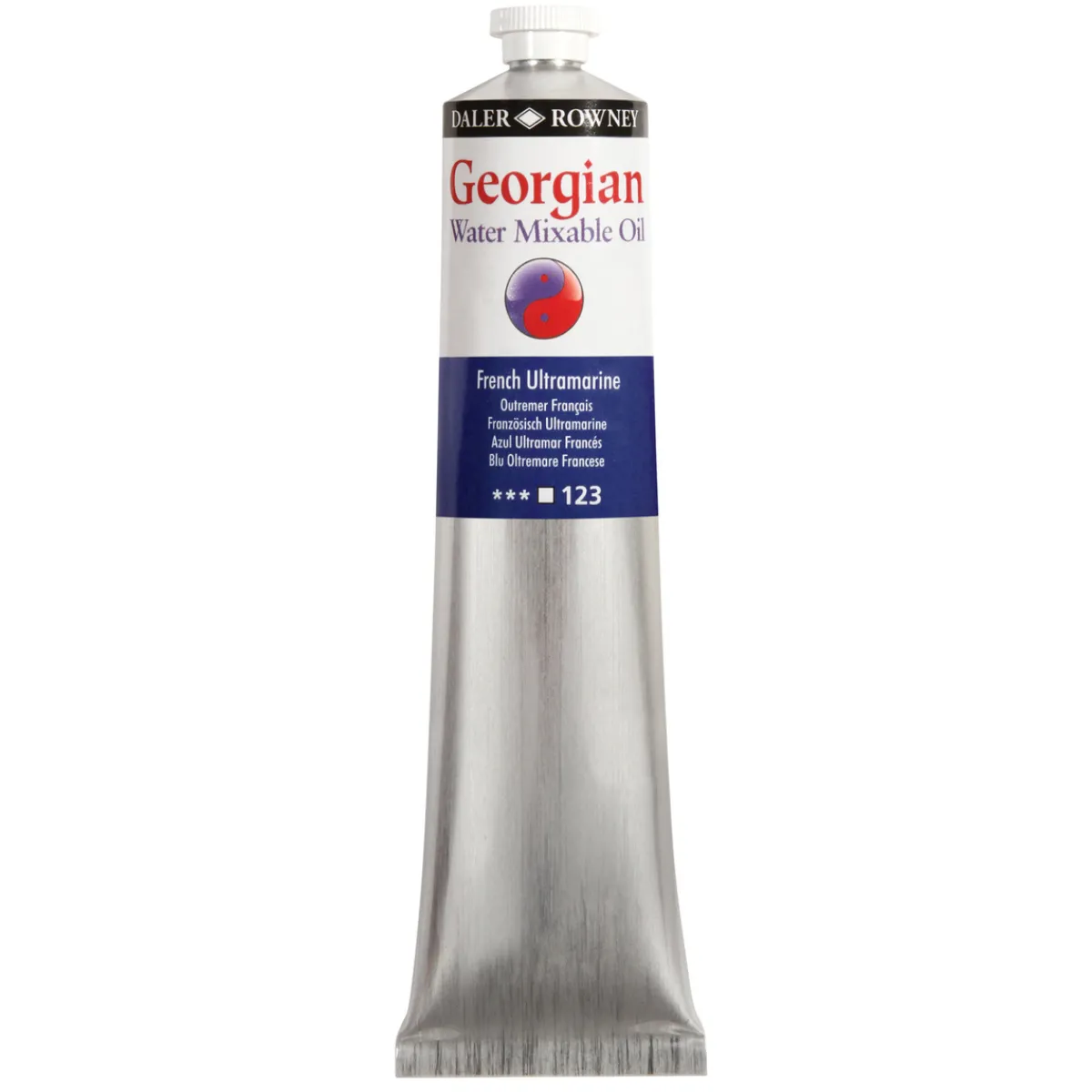 Georgian Water Mixable Oil Colour, vattenlöslig oljefärg 200 ml French Ultramarine 123 | Oljefärger