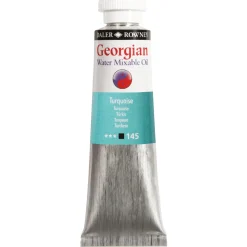 Georgian Water Mixable Oil Colour, vattenlöslig oljefärg 37 ml Turquoise 145 | Oljefärger