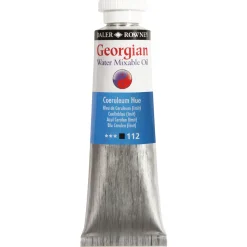 Georgian Water Mixable Oil Colour, vattenlöslig oljefärg 37 ml Coeruleum Hue 112