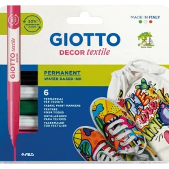 Giotto Decor Textilpennor 6st | Barn Barnpennor
