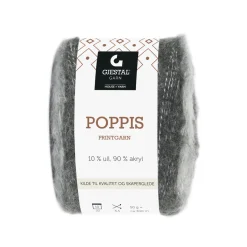 House of Yarn Gjestal Garn Poppis printgarn 50 g brun – graderat garn
