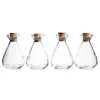 Panduro Hobby Glasflaskor med kork 4-pack, höjd 10,5 cm, Ø7 cm, rymmer 150 ml | Glas & Porslin