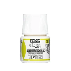 Pebeo Glasfärg blank 45 ml vit | Glasfärger