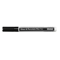 Panduro Hobby Glas & porslinspenna svart, 1 mm spets | Porslin- & Glasfärgspennor