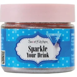 Sweet Kitchen Glitterpulver, ätbart glitter för dryck, blå 10 gram