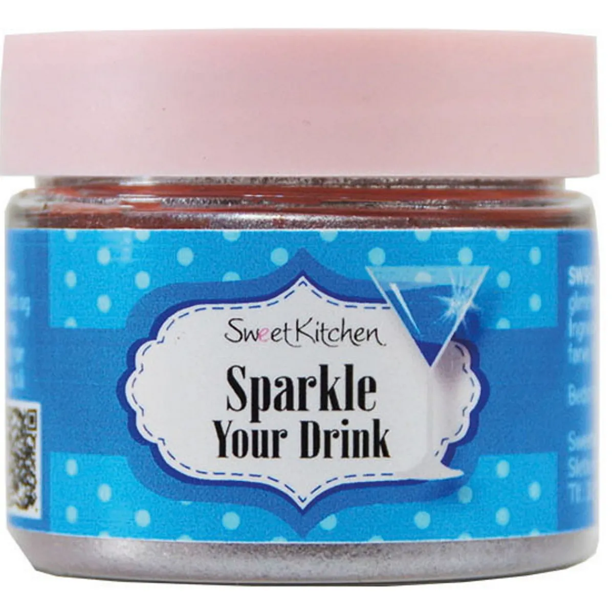 Sweet Kitchen Glitterpulver, ätbart glitter för dryck, blå 10 gram