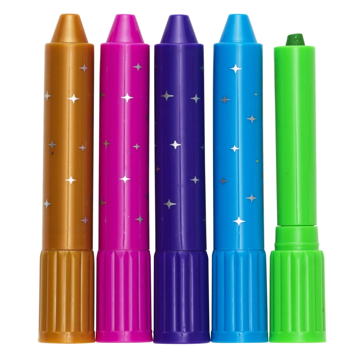 Barn Panduro Hobby Glitter Twister 5-pack, härligt krämiga och glittrande kritor