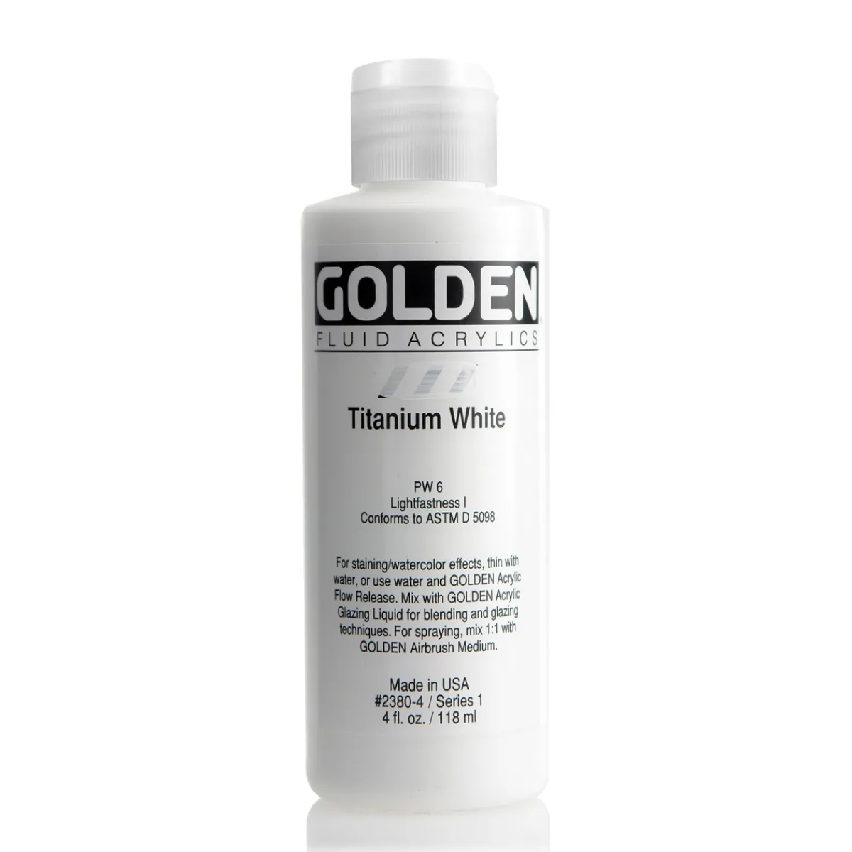 Golden Fluid Acrylics 118 ml - 2380 Titanium White
