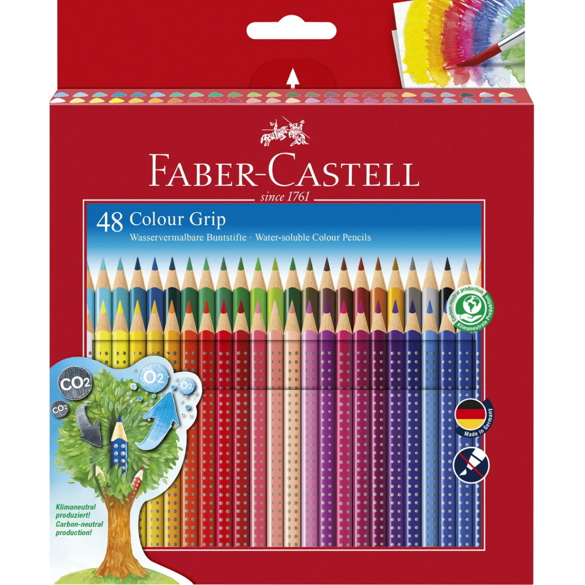 Faber-Castell Grip Akvarell Färgpennor 48p | Barn Barnpennor