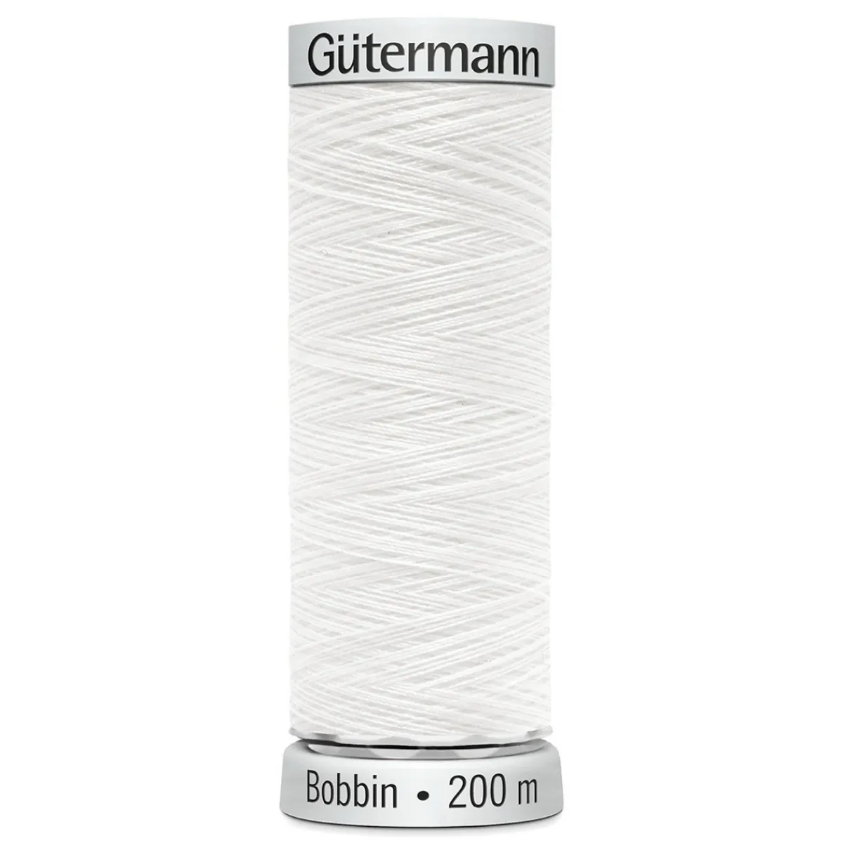 Gutermann Gütermann bobbintråd, maskinbroderitråd 200 meter, vit 1001 | Sytråd