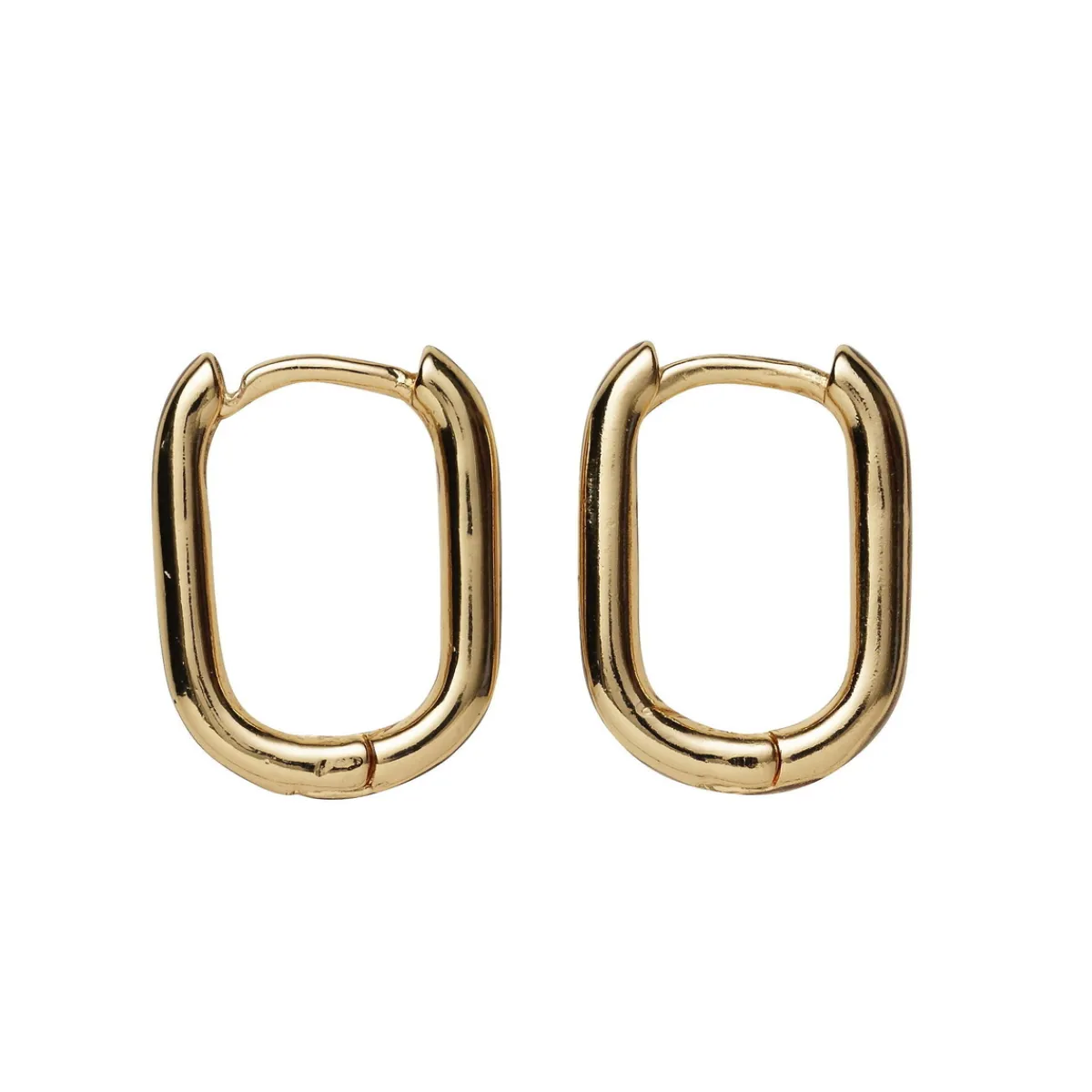 Panduro Jewellery Guldfärgade örhängen oval, 11×15 mm, 1 par