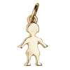 Panduro Jewellery Guldfärgat hänge charm i form av en flicka, 8×11,5 mm