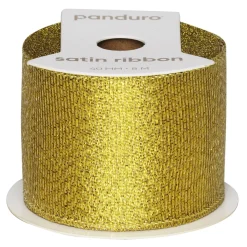 Panduro Hobby Guldigt glitterband – 8 m långt 40 mm brett | Glitter- & Ståltrådsband