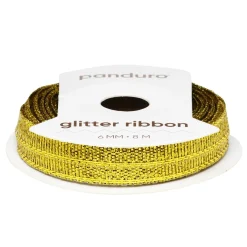 Panduro Hobby Guldigt glitterband – 3 mm brett och 8 meter långt