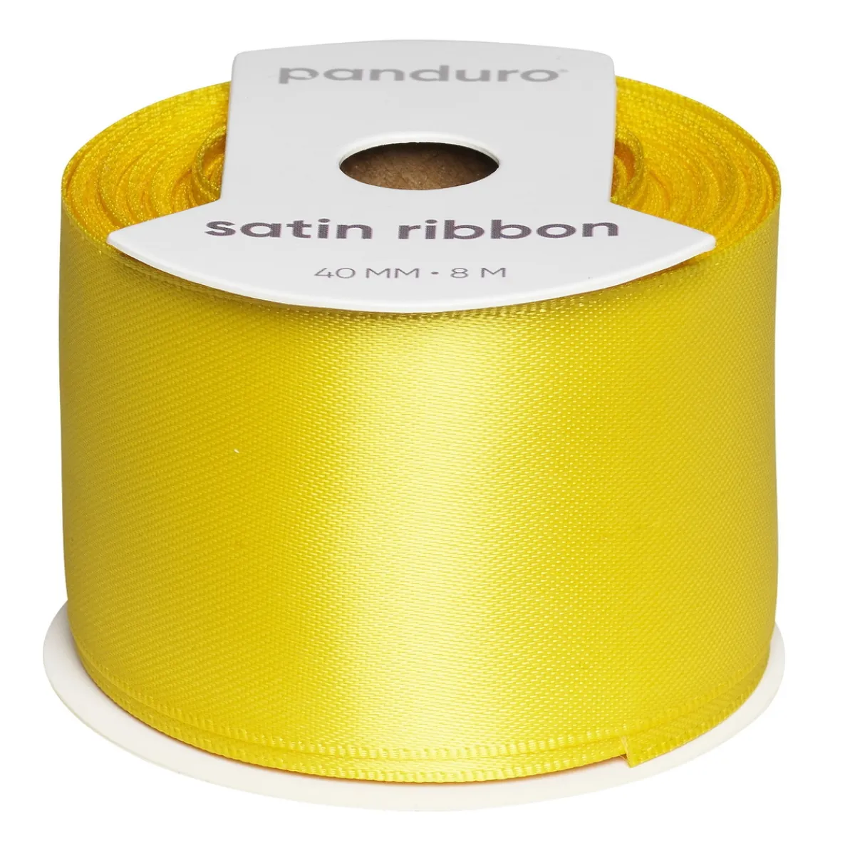 Panduro Hobby Gult satinband – 40 mm brett och 8 meter långt