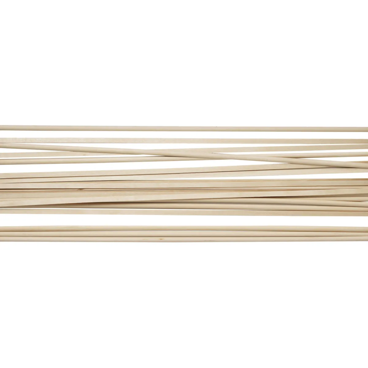 Panduro Hobby 20 halva rundstavar – längd 50 cm, bredd 6 mm, djup 3 mm