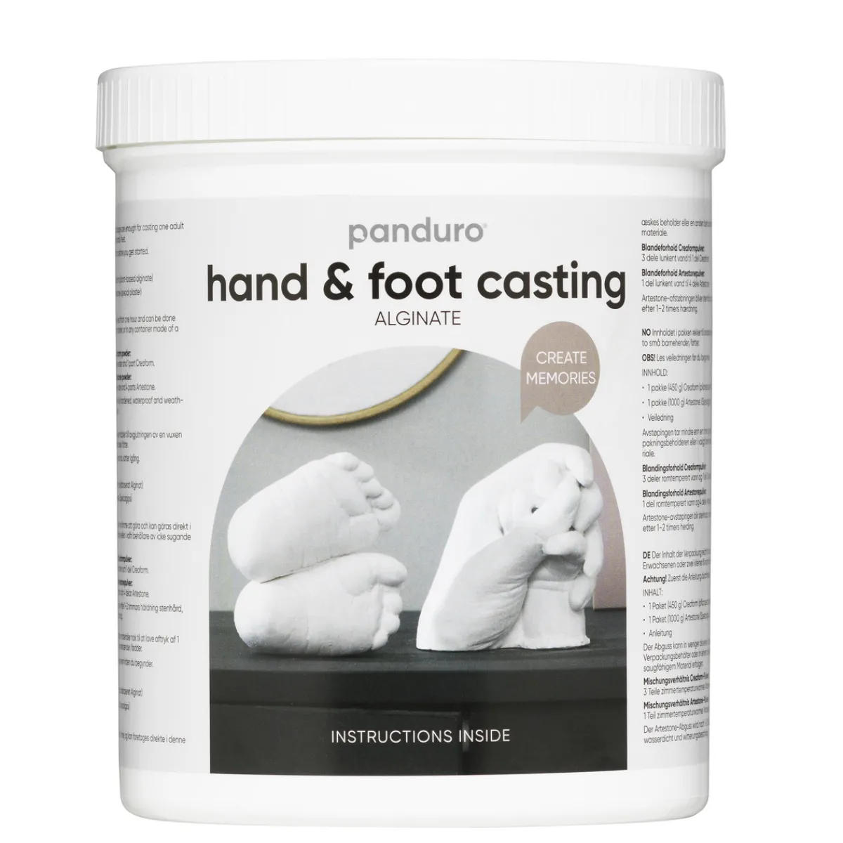 Panduro Hobby Hand & fot alginat kit | Materialsatser Gips