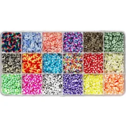 Panduro Jewellery Heishi-pärlor i randig & färgglad mix med 18 olika varianter