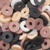 Panduro Jewellery Heishi-pärlor i rör – härlig mix med vita, rosa & gula heishis, Ø6 mm