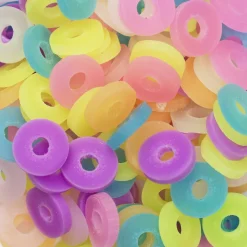 Panduro Jewellery Heishi-pärlor i rör – härlig mix med semitransparent tutti frutti, Ø6 mm | Pärlor Av Lera
