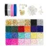 Panduro Jewellery Heishi smyckekit – massor av heishi-pärlor i 20 olika färger + charms, tråd m.m.