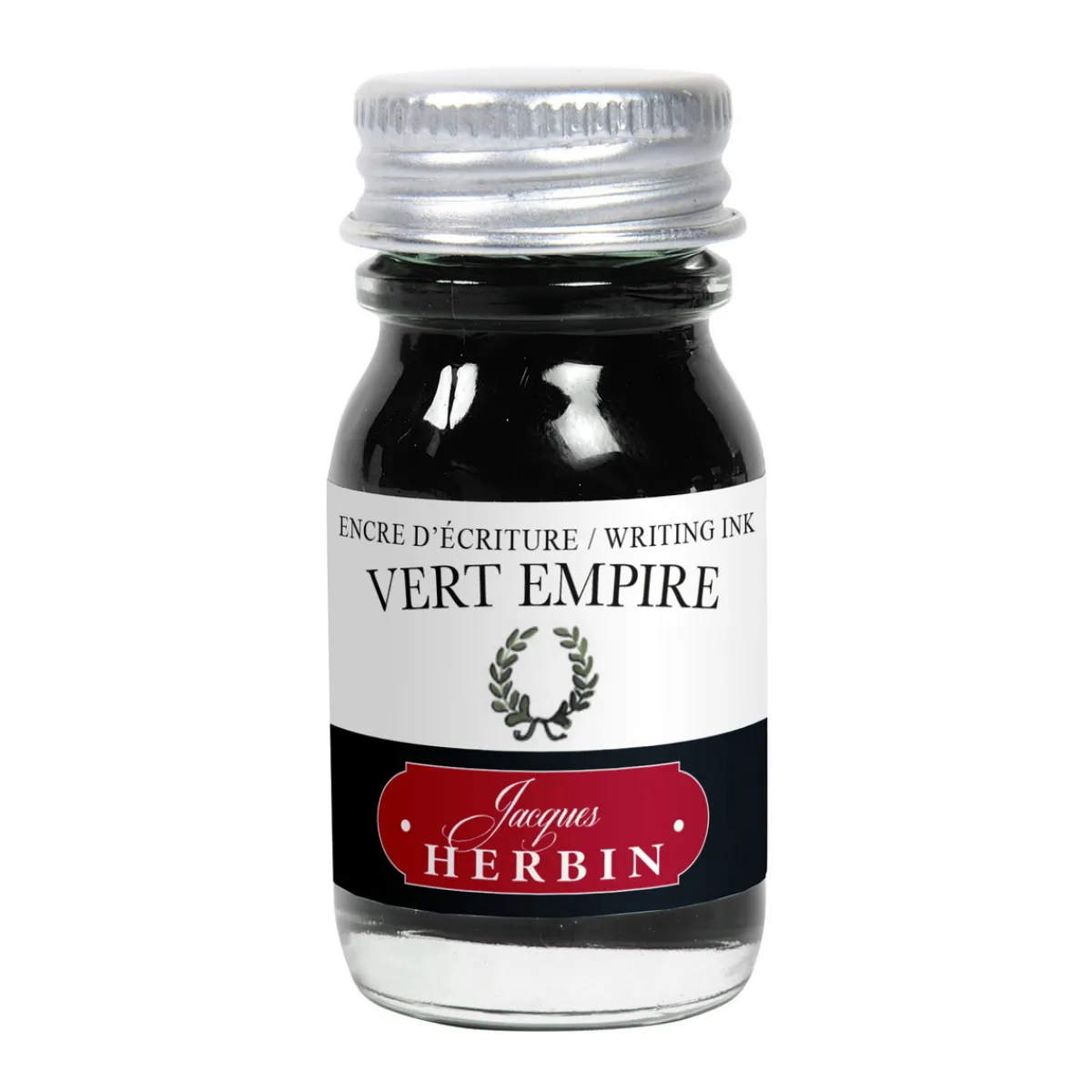 Herbin Fountain Ink 10 ml, bläck för reservoarpennor – mörkgrön / vert empire | Bläck & Tusch