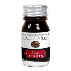Herbin Fountain Ink 10 ml, bläck för reservoarpennor – brun / café des îles | Bläck & Tusch